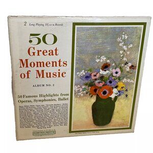 50 Great Moments Of Music, Album No. 2 (Vinyl, 2x LP) Nonesuch H-71034 VG+ LP